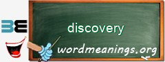 WordMeaning blackboard for discovery